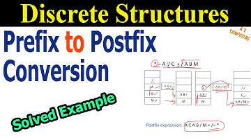 Prefix to Postfix Expression Conversion Using Stack