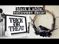 DIY MODERN HALLOWEEN DECOR 🖤🤍 Black &amp; White (HalloWeek 2020 Ep. 3) || Actually Alli