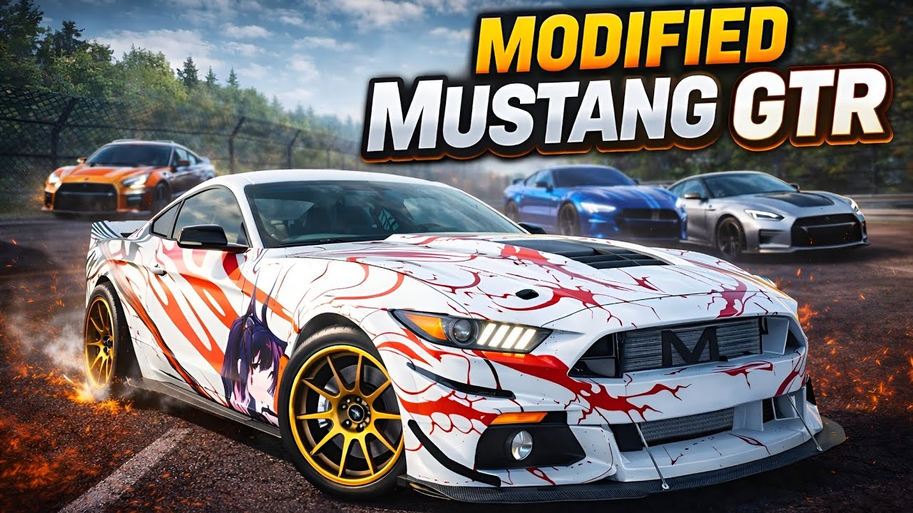Modified Mustang GTR - Mustang GTR vs Mustang GTR | Car Racing Game | Jahir Sensei