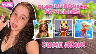 🔴 LIVE - PLAYING ROBLOX W/ VIEWERS! (DRESS TO IMPRESS, ANIMAL HOSPITAL, & MORE!) | ROBLOX