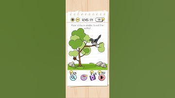 LEVEL 171 OF BRAIN TEST // POOR CROW IS UNABLE TO EAT WALNUT . . ..
