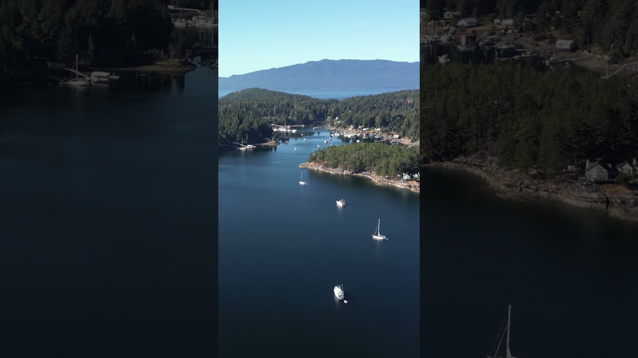 The beautiful Pender Harbour on the Sunshine Coast 