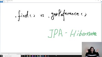Persistence APIs - .find() vs .getReference()