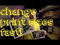 Changing Print Sizes With Equal Exposures