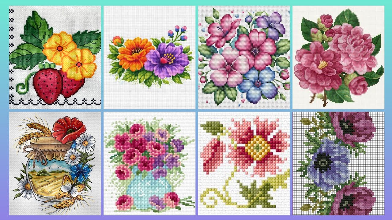 #1 Most Beautiful and Unique New Cross Stitch Patterns For Everything #CrossStitchDesign#Trend