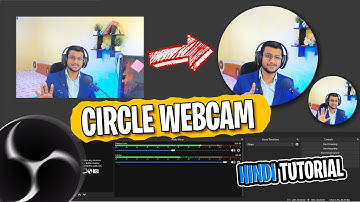 [2022 UPDATED] How to make OBS Circle Webcam with Shadow | OBS Studio circle webcam Hindi