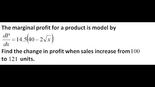 Calculus in Economics – Profit, Cost & Optimization Word Problems 01
