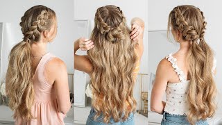 3 DOUBLE BRAIDED HAIRSTYLES | Missy Sue screenshot 5