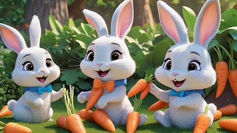 Five Little Bunnies Jumping on the Ground | Counting Song for Kids | Fun Action Rhyme and Sing Along