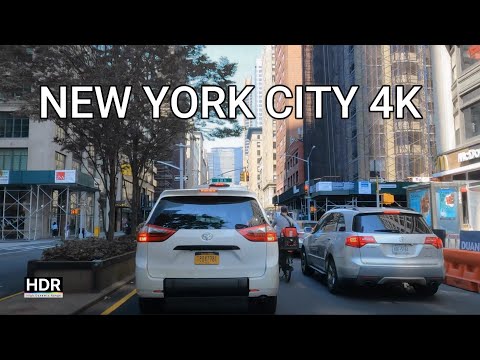 Driving Downtown - New York City 8K - USA