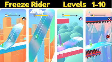 Freeze Rider - Gameplay Walkthrough Part 1 Levels 1-10 (Android, iOS)