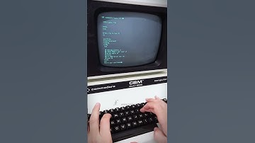 Commodore PET CBM 8032: caricamento di un programma BASIC da nastro!