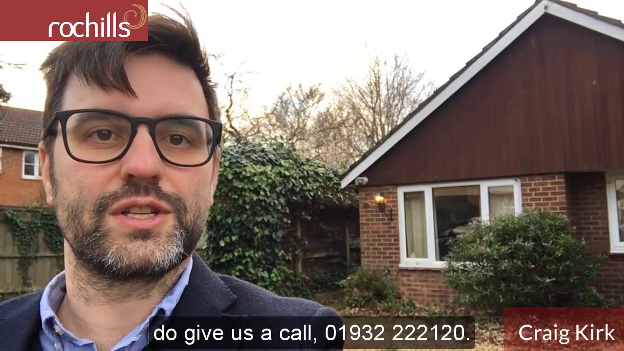 DUDLEY ROAD, WALTON ON THAMES, SURREY FOR SALE DETACHED BUNGALOW