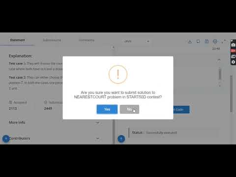 Nearest Court Solution|| starters 50 java