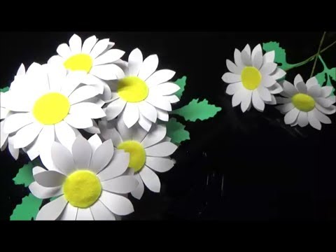 ペーパーフラワー 簡単 マーガレットの花の作り方 Diy Paper Flower Easy How To Make Margaret S Flowers Youtube