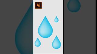 Create realistic water drop with illustrator #shorts #tutorial #viral