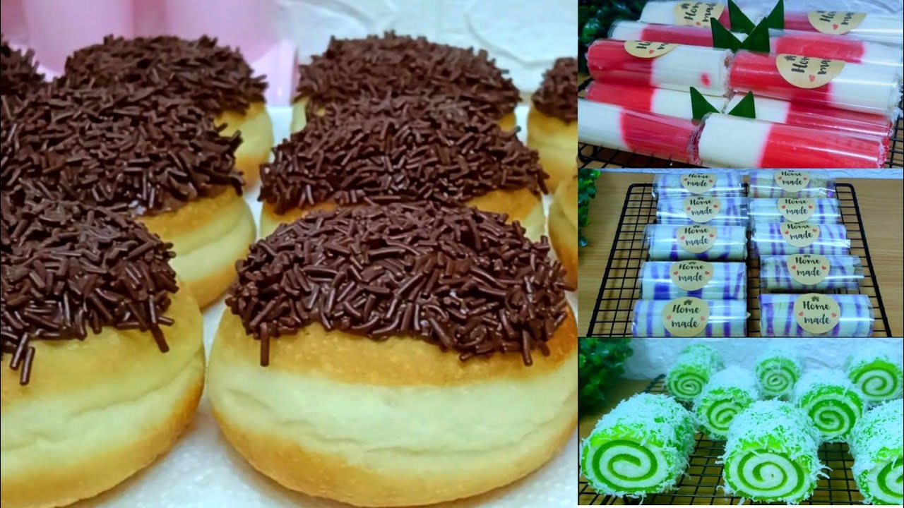 JAJANAN ENAK‼️4 RESEP KUE JAJANAN PASAR  YANG ENAK DAN LARIS MANIS