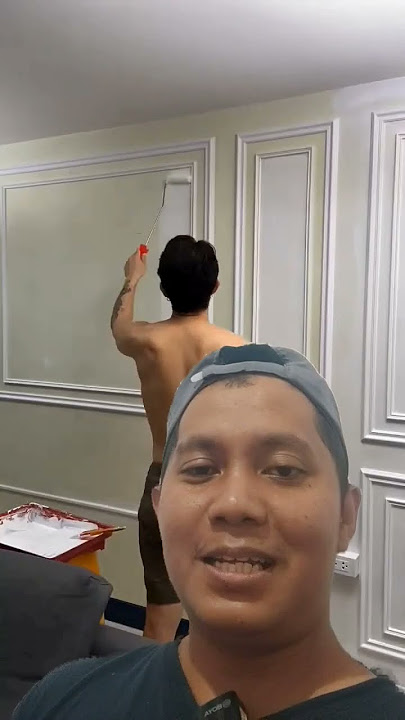 cara pasang wall moulding