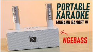 @385 BUAT RAME2 SERU BANGET !! dual mic wireless, mini BLUETOOTH KARAOKE PORTABLE | Ft Mixio YS 204