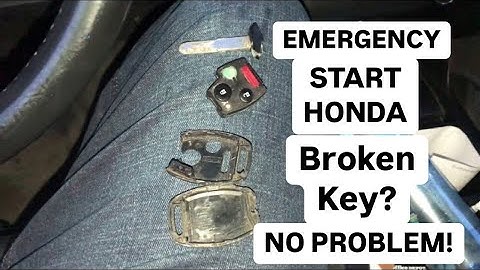 BROKEN KEY EMERGENCY START! EASY (2024 UPDATES) 👍 Honda Pilot, Odyssey, legend, CRV, Civic￼