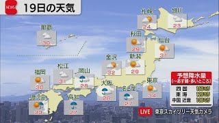 ８月19日の天気