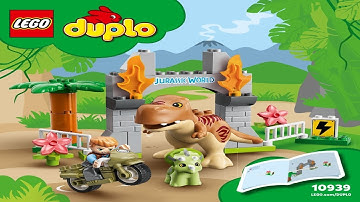 LEGO instructions - DUPLO - 10939 - T. rex and Triceratops Dinosaur Breakout