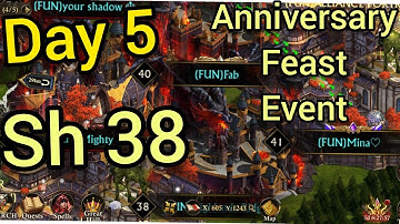 Sh 38 🤩 | Day 5 | Anniversary Feast Event | King of Avalon KOA | Sachin Mobile Gaming