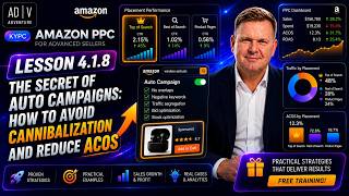 Lesson 4.1.8 The Secret Of Auto Campaigns: How To Avoid Cannibalization And Reduce ACOS