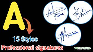 A to Z signature style - A signature - signature style of my name #signature #video #AyeshaAwan2.0