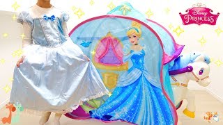 キッズテント シンデレラ プリンセス馬車 / Disney Princess Cinderella Role Play Tent