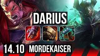 DARIUS vs MORDEKAISER (TOP) | 1400+ games, 7/2/6 | KR Master | 14.10