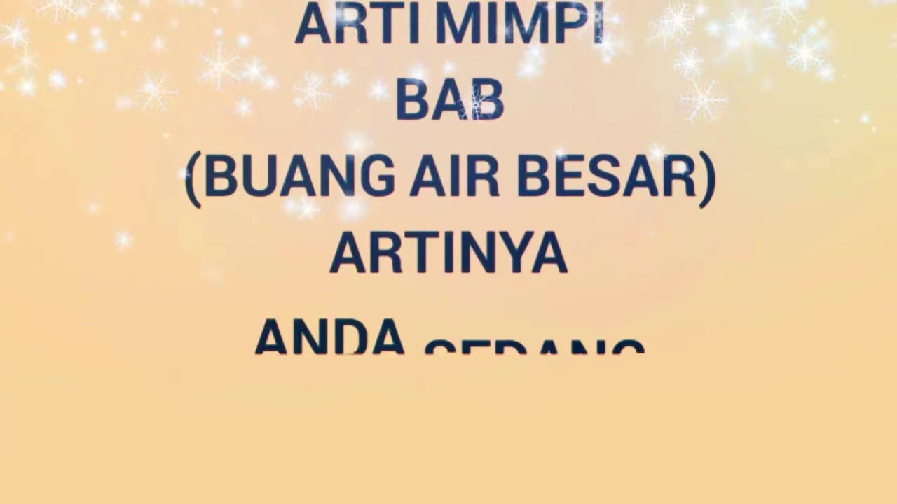 Mimpi Buang Air Besar Benarkah Pertanda Buruk