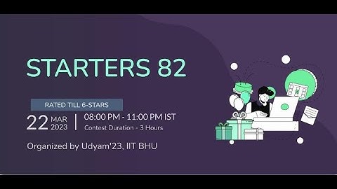 MIN To MAX || Starters 82 Division 4 Rated Coding Competition || CodeChef