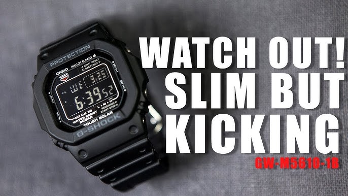 Casio G-SHOCK GW-M5610U-1BER, GW-M5610U-1ER - YouTube