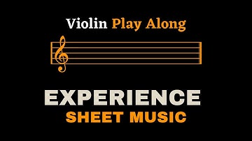 Einaudi - Experience | Violin Play Along (Sheet Music/Full Score)