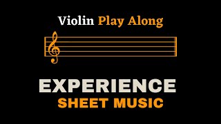 Einaudi - Experience | Violin Play Along (Sheet Music/Full Score) Resimi