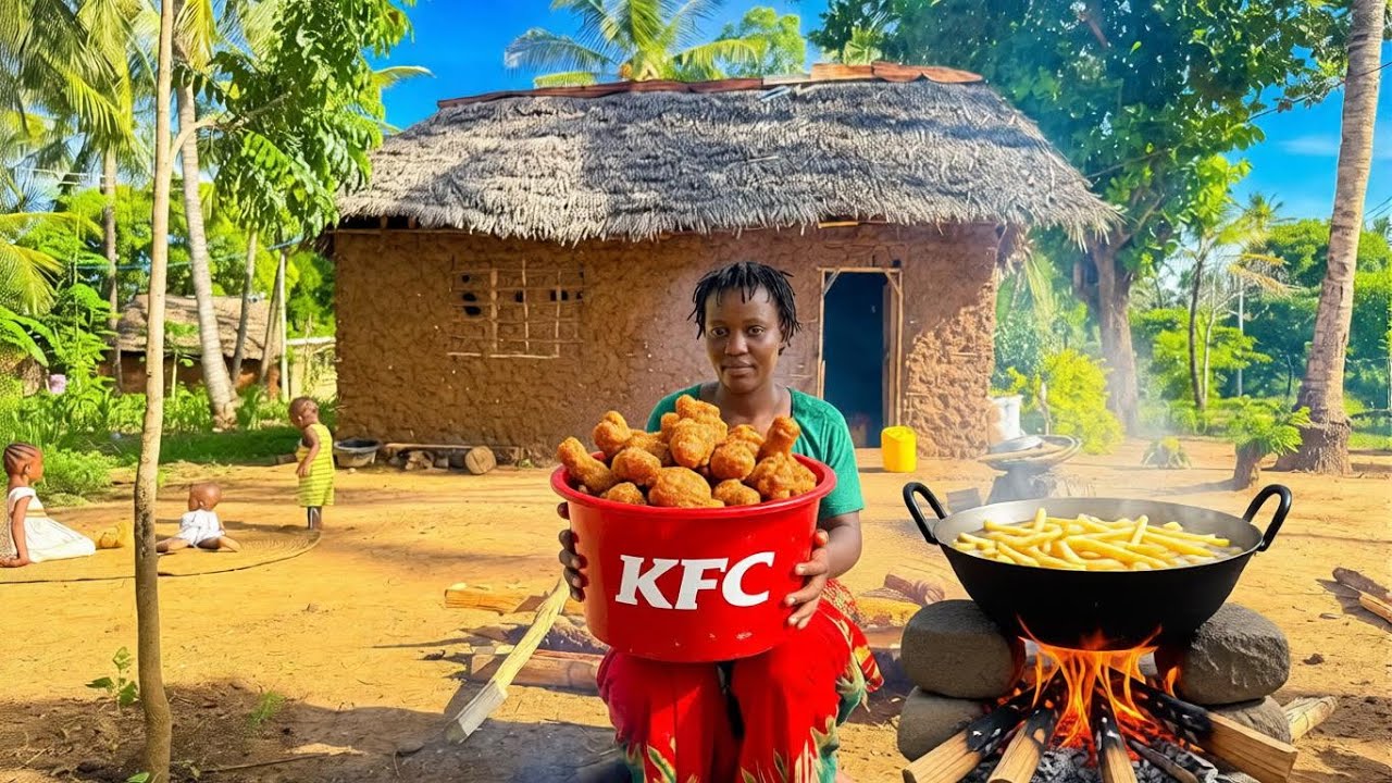 Crispy Fried Chicken Better Than KFC?! 😱🍗 Village Style Chicken & Fries 🔥