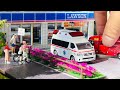救急車緊急走行！トミカコマ撮り　大人がハマる懐かしいミニカー 数時間の撮影を8分にtomica Ambulance minicar runs in anemergency! driving test