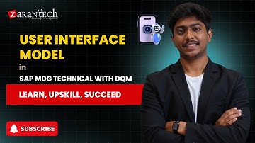 User Interface Model in SAP MDG Technical with DQM | ZaranTech