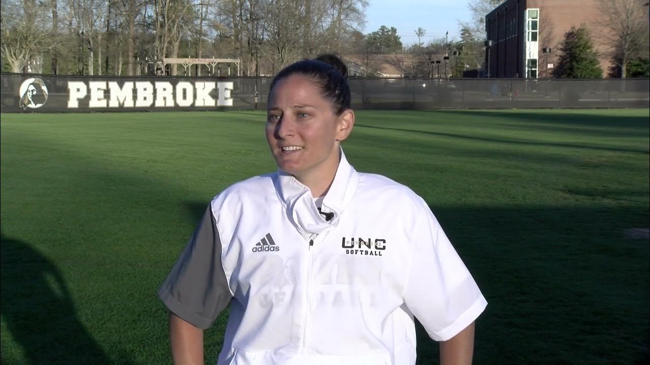UNCP Softball Postgame Interview v. Davis and Elkins YouTube