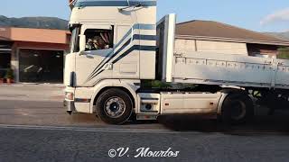 Scania 164L 580, 480 & R620 Dastamanis V8 Loud Pipe + Smoke