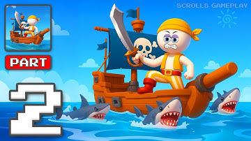 Treasure Hunter: Pirate Game - Gameplay Walkthrough Part 2 - Sail For Hidden Gold (iOS, Android)