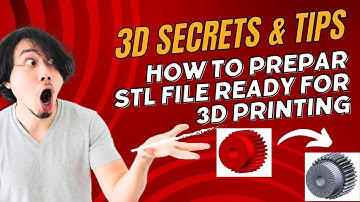 How to prepare stl file ready for 3d printing | convert 3d model to stl files