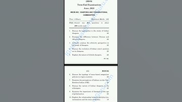 MSOE 002 Questions Paper June and December 2023|IGNOU sociology classes #ignou #sociology #mso