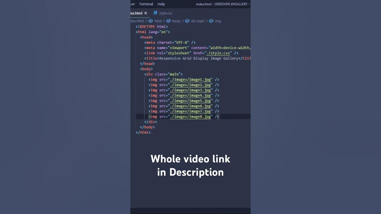 How to create Responsive Image Gallery Layout using CSS display Grid ...