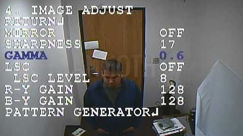 620 TV Line Dome Camera OSD- Image Adjust Settings