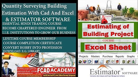 Introduction To Quantity Surveying Building Estimation With Cad And Excel