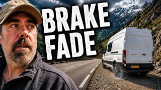Descending the Alps in a 2WD Van - Then the Brakes Faded !
