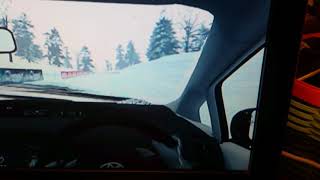 GT5 レンタカーのプリウスで雪道ドライブ