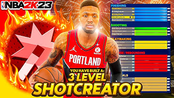 Rare "3 Level Shot Creator" Damian Lillard PG Build Does Everything! NBA 2K23 Best Builds